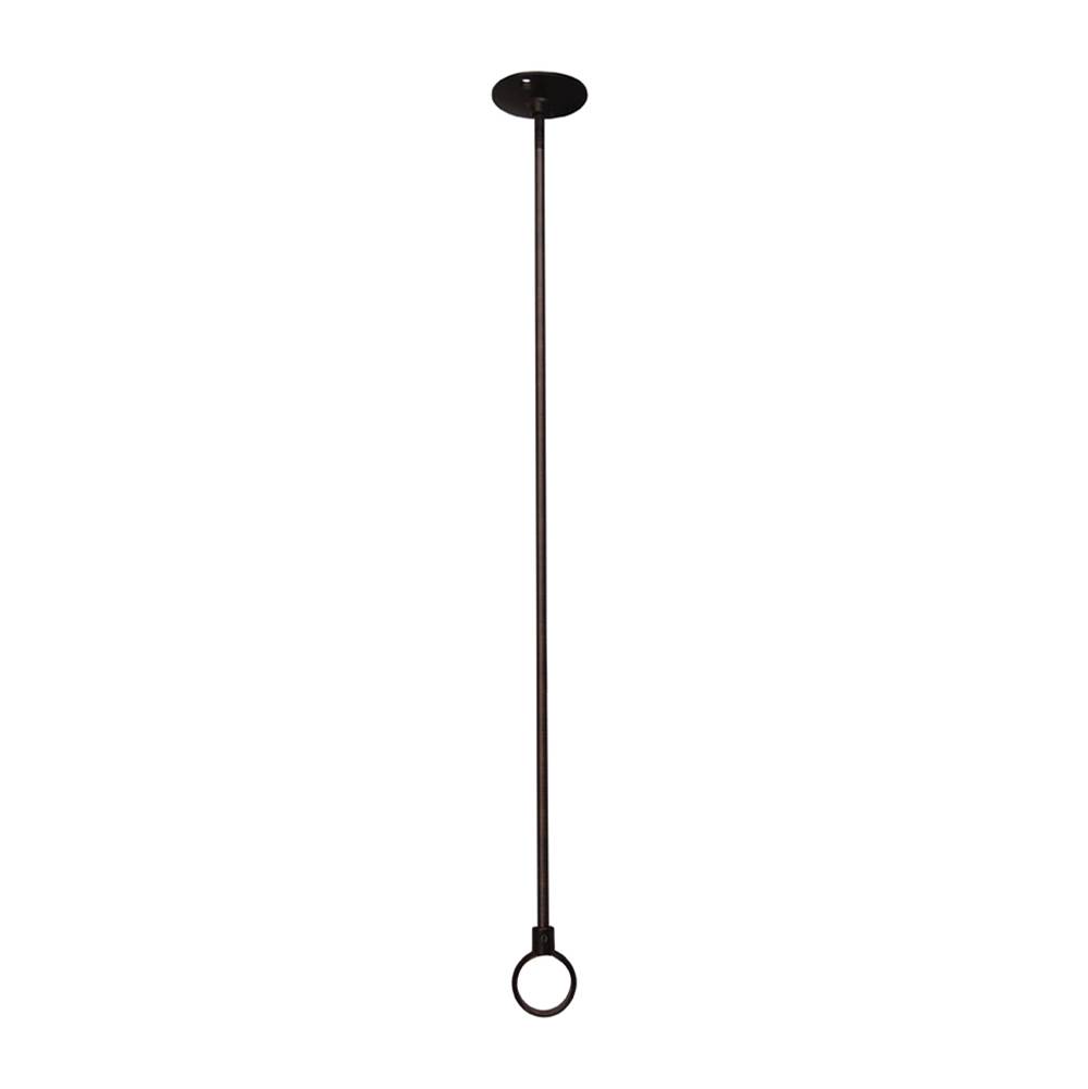 Barclay Ceiling Support, 36'', w/Flange, Adjustable, Oil Rubbd Bronze