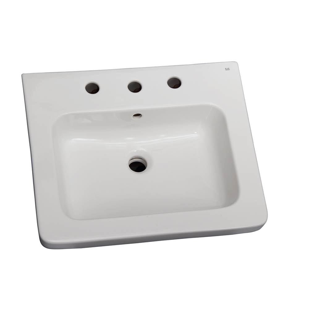 Barclay Resort 650 Basin only,White-8'' Widespread