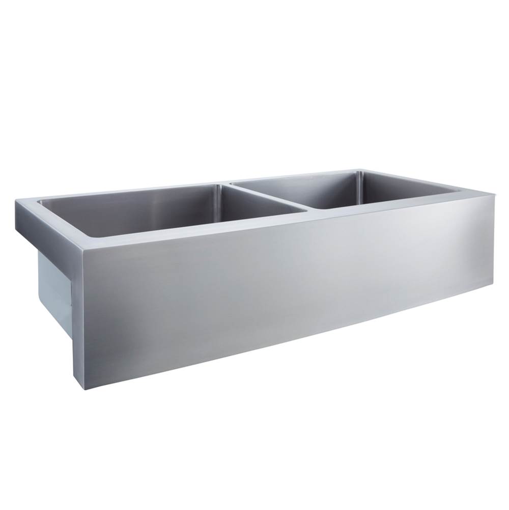 Barclay Dixon 39'' Stainless SteelDbl Bowl Curved Farmer Sink