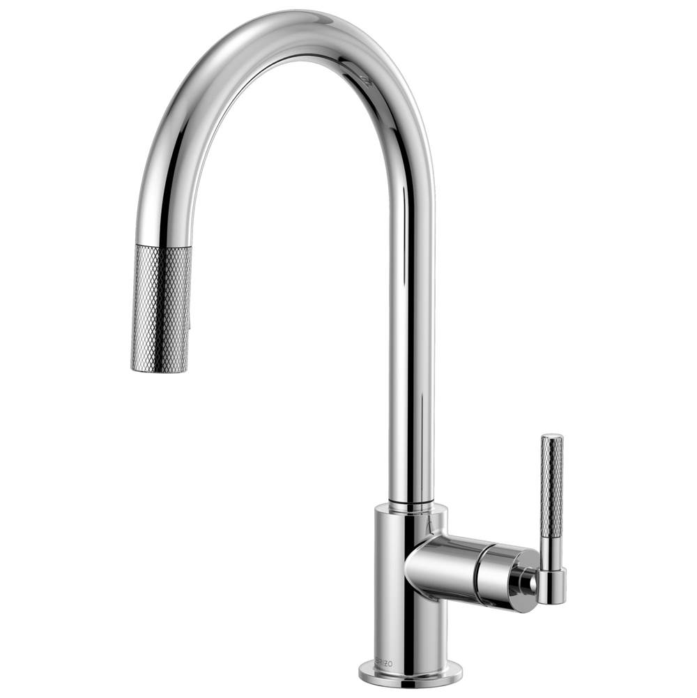 Brizo Litze® Pull-Down Faucet with Arc Spout and Knurled Handle