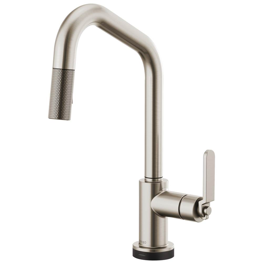 Brizo Litze® SmartTouch® Pull-Down Kitchen Faucet with Angled Spout and Industrial Handle