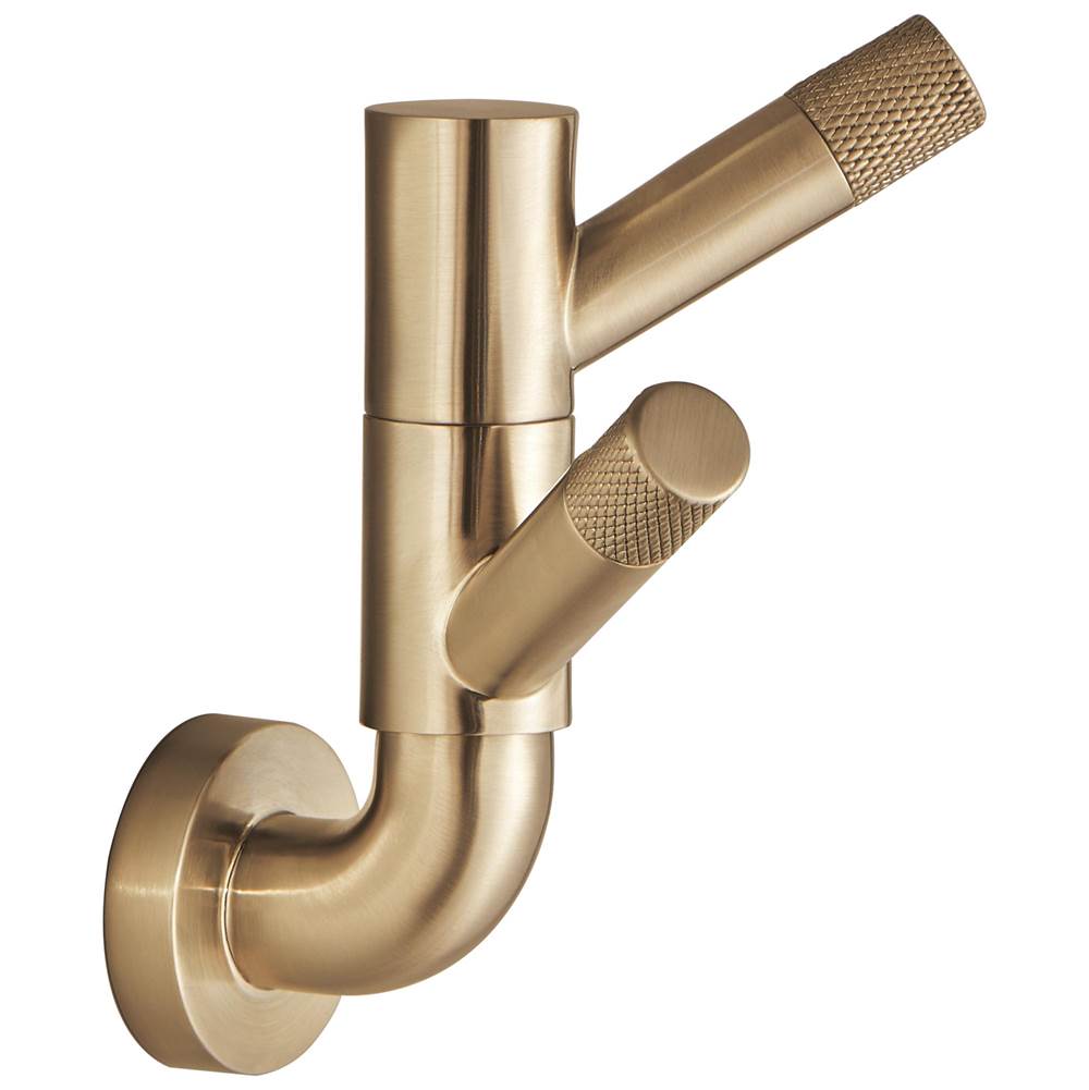 Brizo Litze® Rotating Double Robe Hook With Knurling