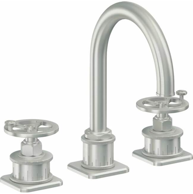 California Faucets Widespread High Spout - Wheel Handle with ZeroDrain
