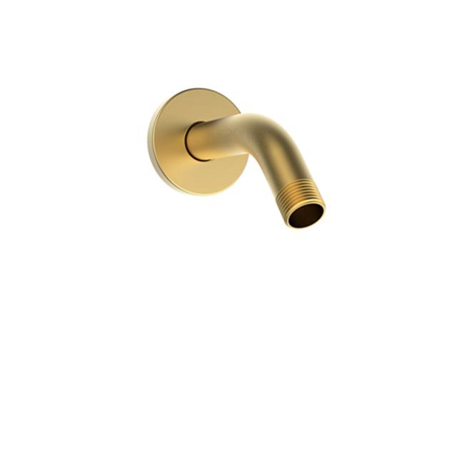 Crosswater London Modern Shower Arm With 5 Flanges, Brushed Gold