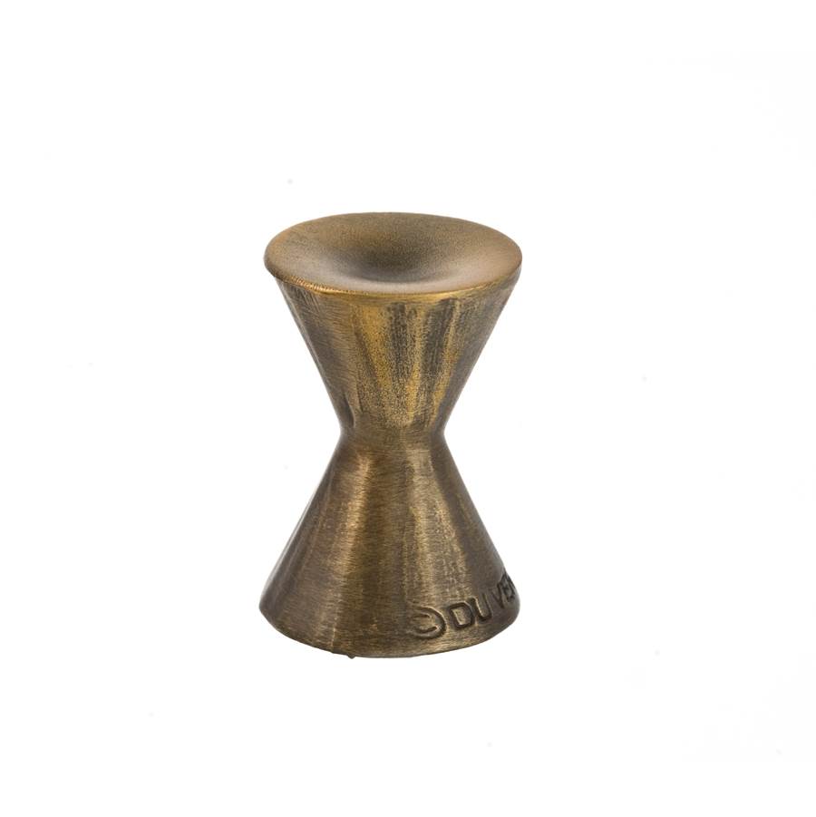 Du Verre Forged 2 Small Round Knob 5/8 Inch - Antique Brass