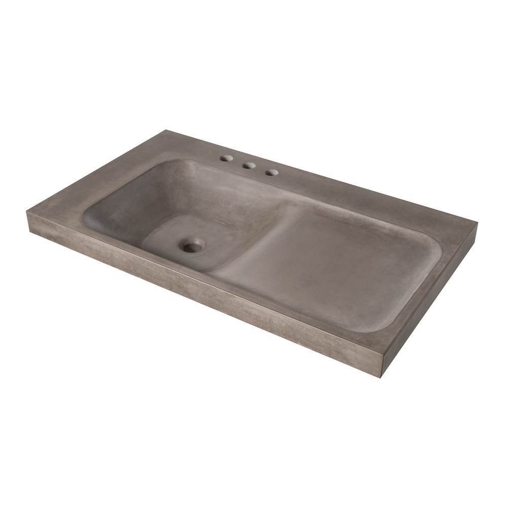 DXV DXV Modulus® 36 in. Concrete Sink, 3-Hole
