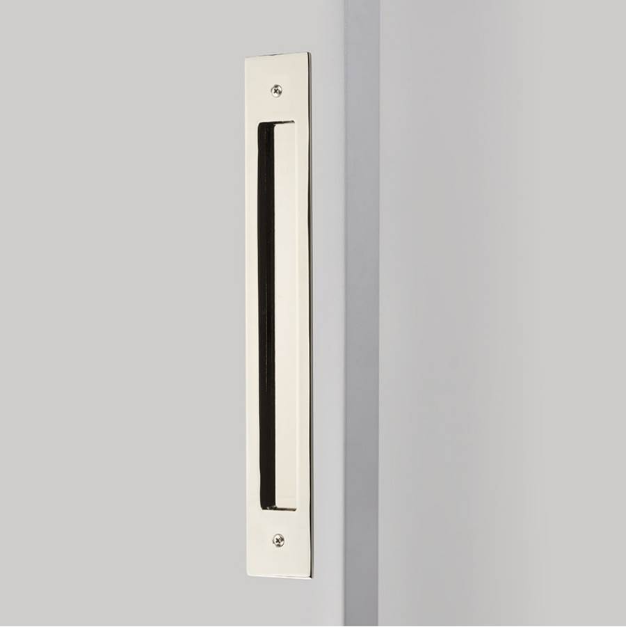 Emtek Modern Rectangular Flush Pull for Door Pull, 8'' C-C, US14
