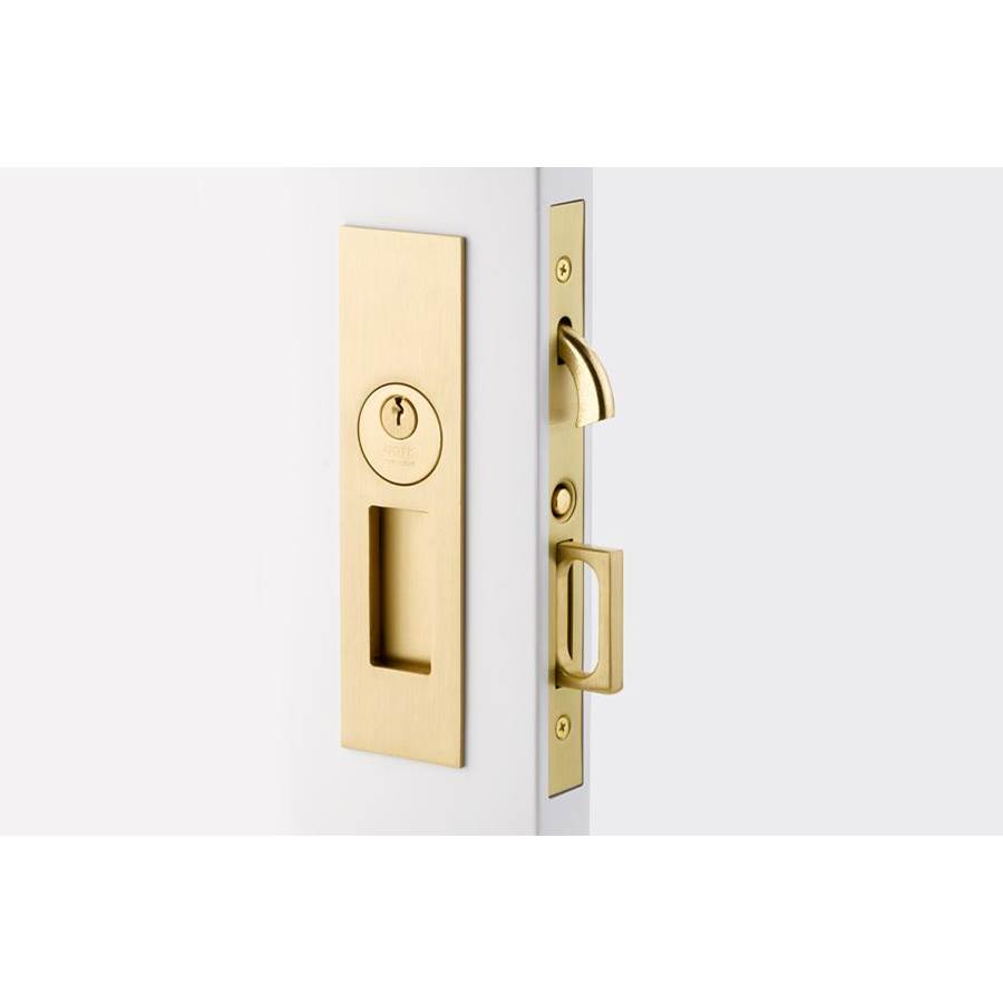 Emtek Dummy, Narrow Modern Rectangular Pocket Door Mortise Lock, US3NL