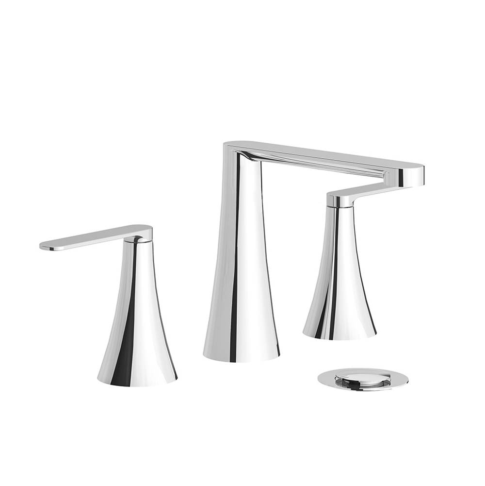 Franz Viegener Widespread Lavatory Faucet With Push-Down Pop-Up Dran Assembly (No Lift Rod)