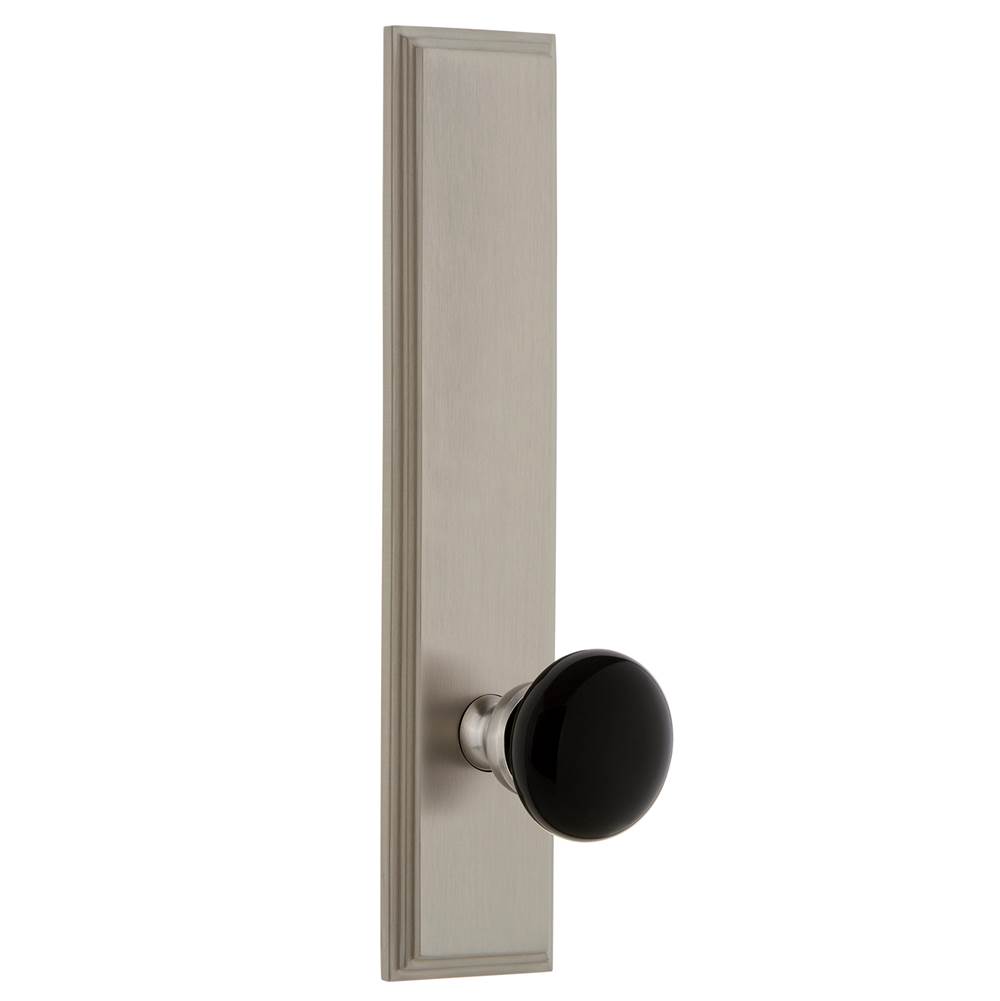 Backset Size-2.75 Grandeur 837961 Hardware Carre Tall Plate Privacy with Portofino Lever in Bright Chrome 