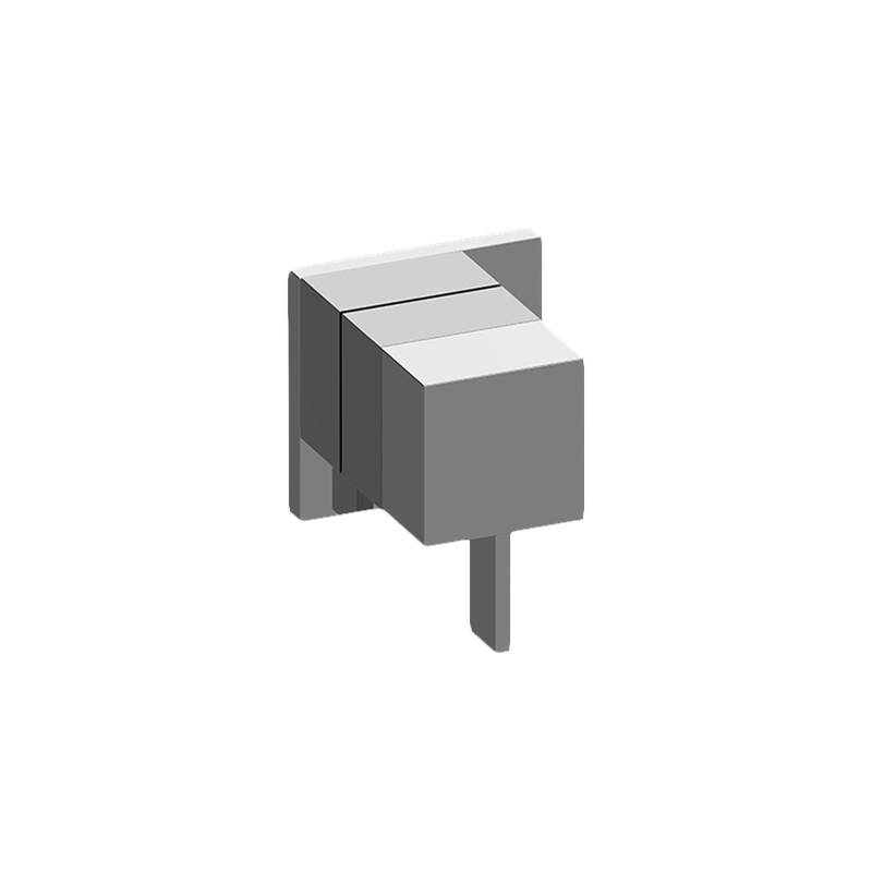 Graff M-Series Square 3-Way Shared Diverter Valve Trim Plate w/Qubic Tre Handle
