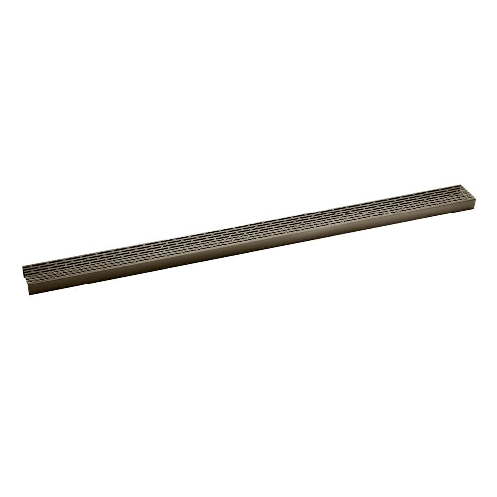 Infinity Drain 96'' Perforated Offset Slot Pattern Grate for S-LT 65 in Oil Rubbed Bronze
