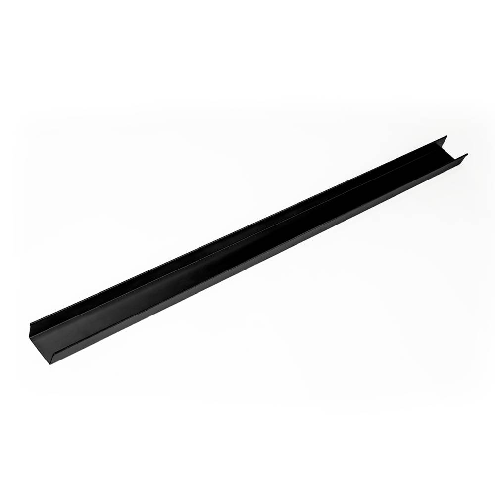 Infinity Drain 96'' Stainless Steel Open Ended Channel for S-TIFAS 65/99 Series Series in Matte Black