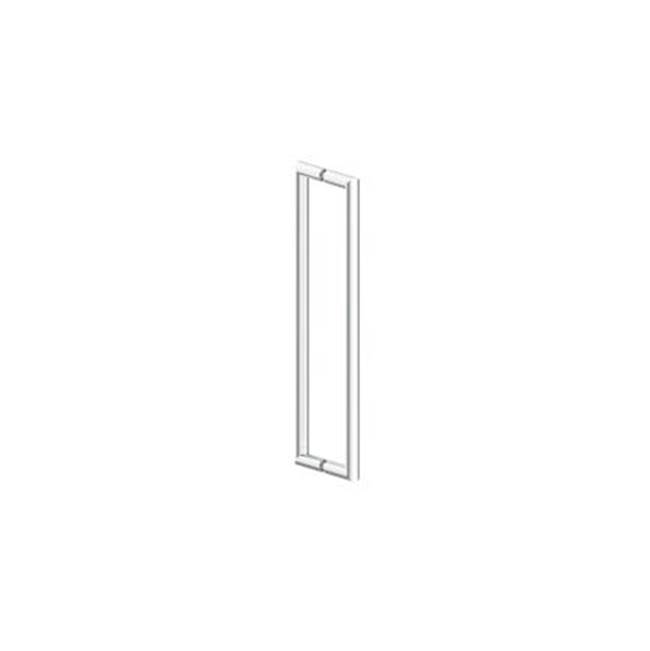Kartners SEVILLE - 18-inch Double Shower Door Handle-Matte White