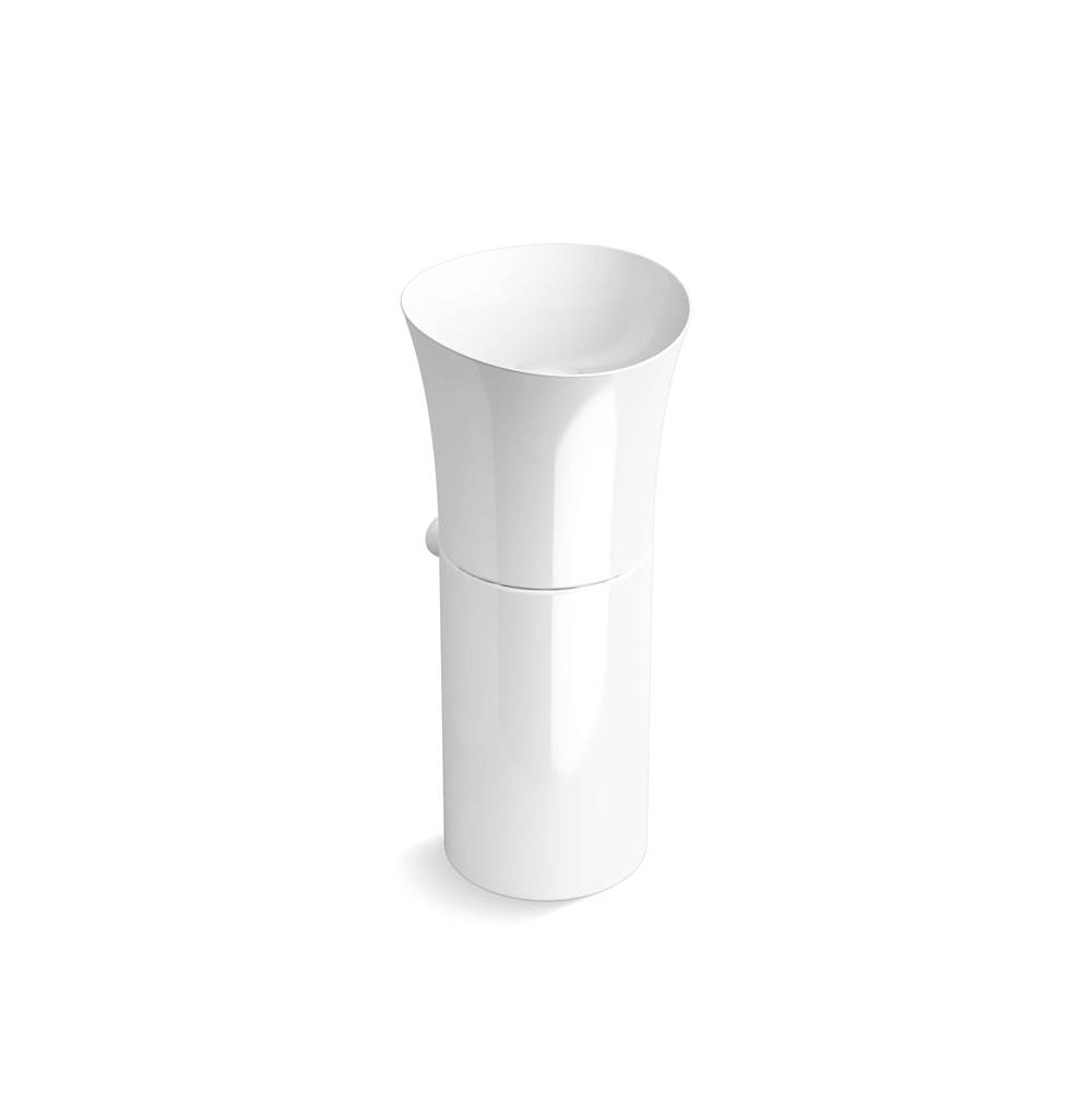 Kohler Veil™ pedestal bathroom sink without overflow