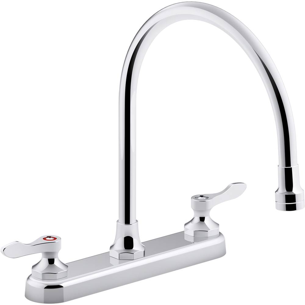 Kohler Triton® Bowe® 1.8 gpm kitchen sink faucet with 9-5/16'' gooseneck spout, aerated flow and lever handles