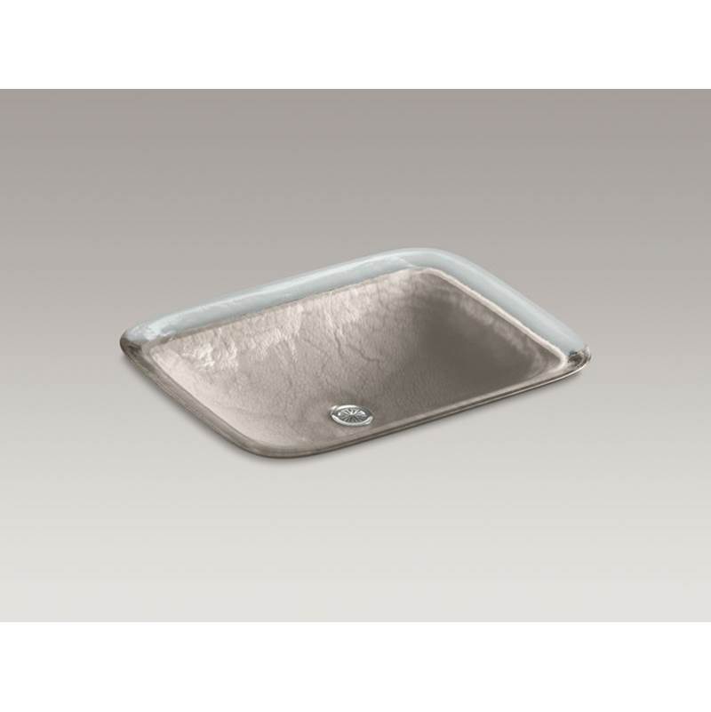 Kohler Inia® Wading Pool® Glass vessel bathroom sink in Opaque Doe