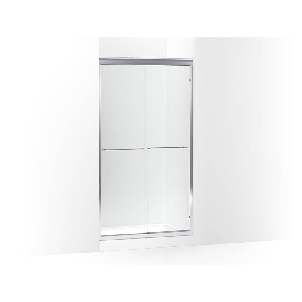 Kohler Fluence® 37'' - 40'' W x 75-23/32'' H sliding shower door with 1/4'' thick Crystal Clear glass