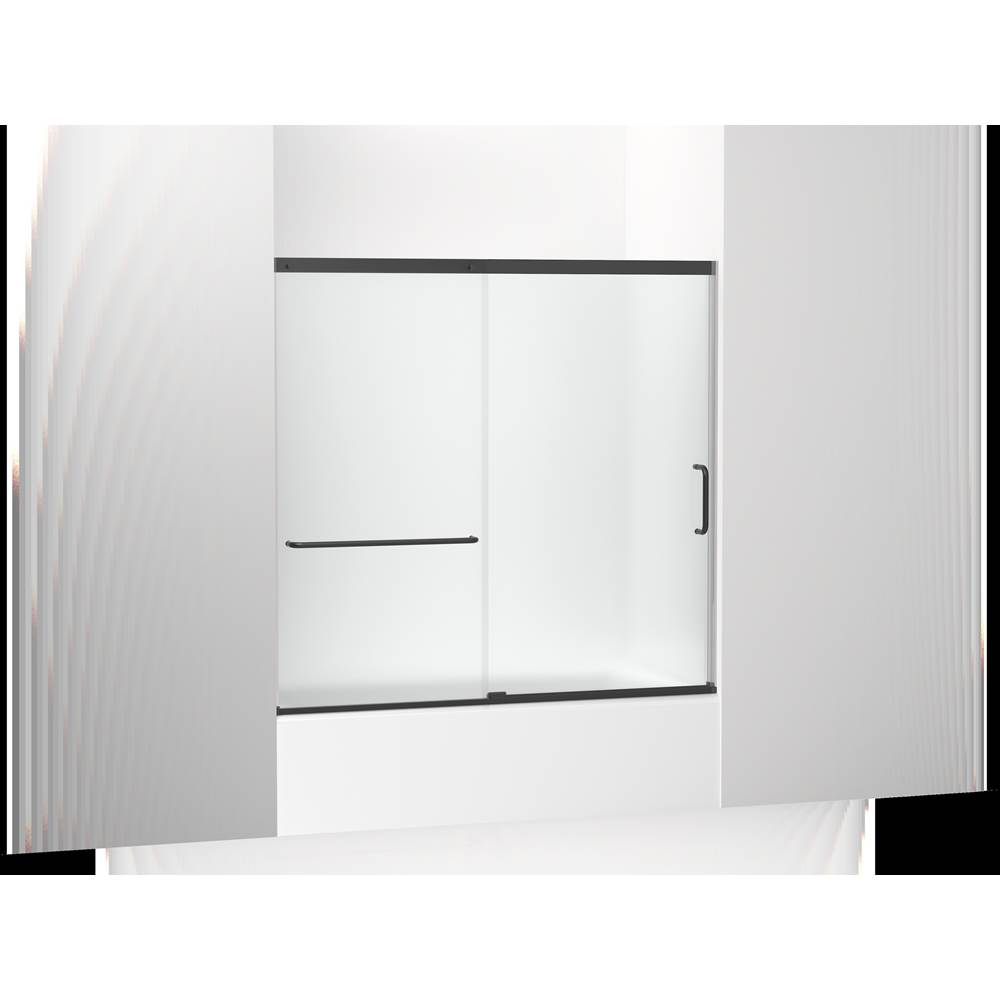 Kohler Elate™ Sliding bath door, 56-3/4'' H x 56-1/4 - 59-5/8'' W, with 1/4'' thick Frosted glass