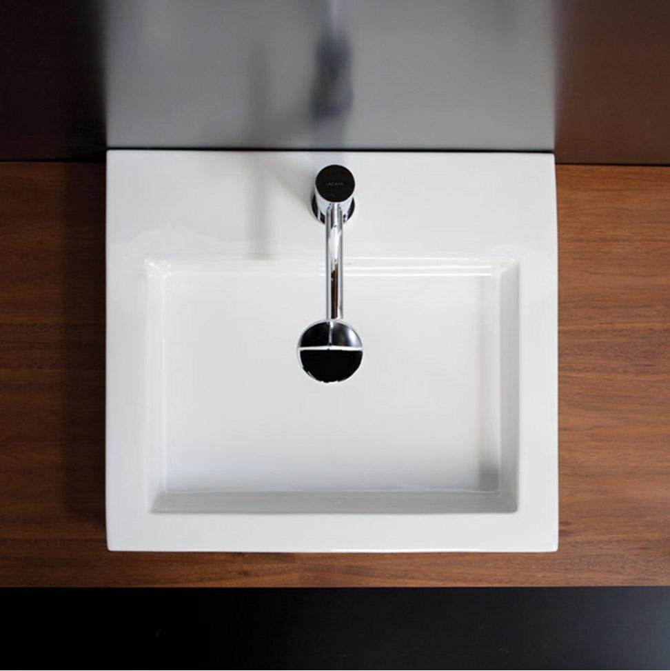 Lacava Vessel porcelain Bathroom Sink with an overflow.
