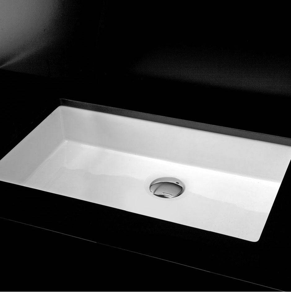 Lacava Under-counter porcelain Bathroom Sink with an overflow. 28''W, 13 3/4''D, 5 3/4''H