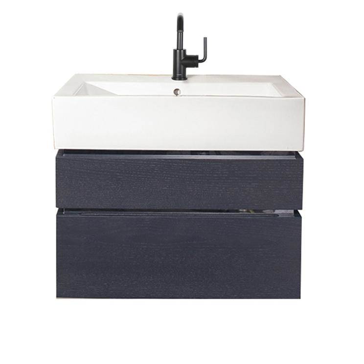 Lacava Wall-mount undercounter vanity with finger pulls
