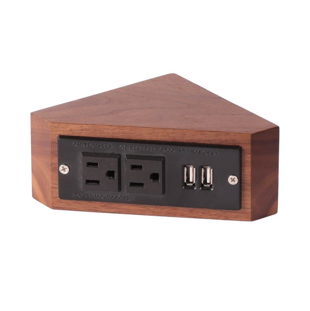 Lacava Add-on outlet box w/double outlet + 2 USB ports  baltic birch