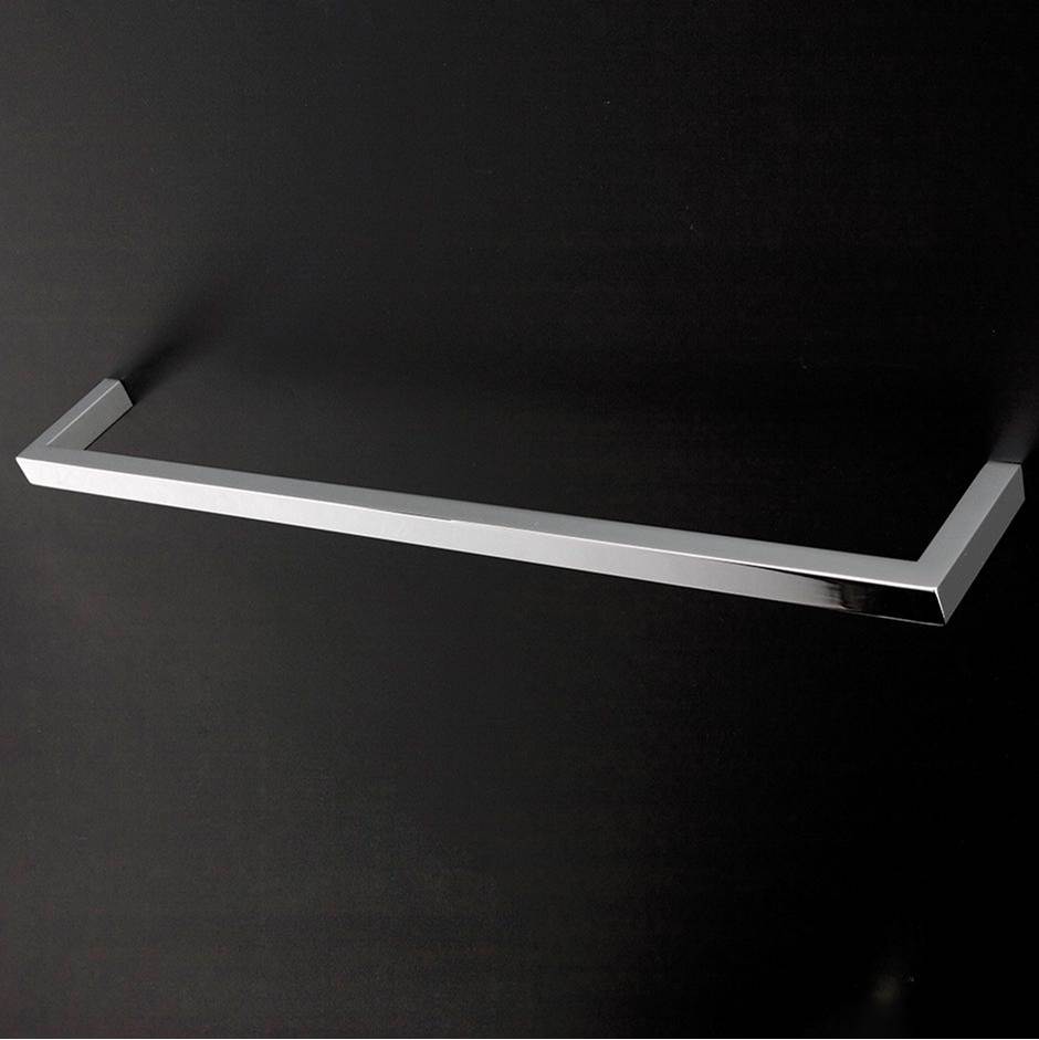 Lacava Wall-mount towel bar made of chrome plated brass  W: 23 5/8'', D: 3 1/8'', H; 3/4''.