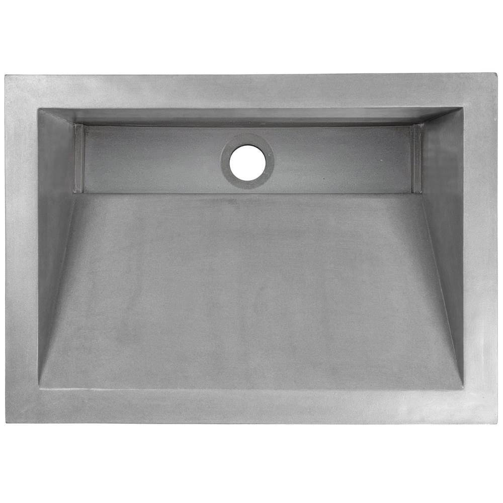 Linkasink HENRY: Concrete Rectangle Sloped with Grate Recess Sink