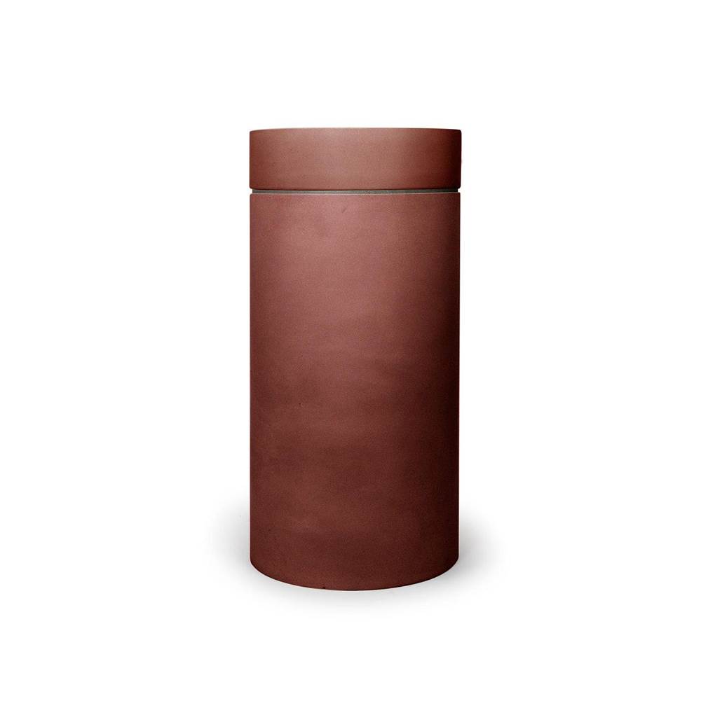 Nood Co. Cylinder with Tray - Hoop Basin (Clay,Charcoal)
