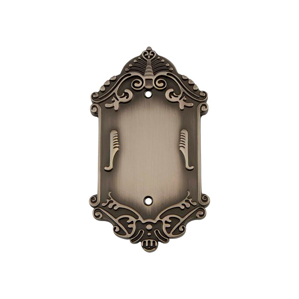 Nostalgic Warehouse Nostalgic Warehouse Victorian Switch Plate with Blank Cover in Antique Pewter