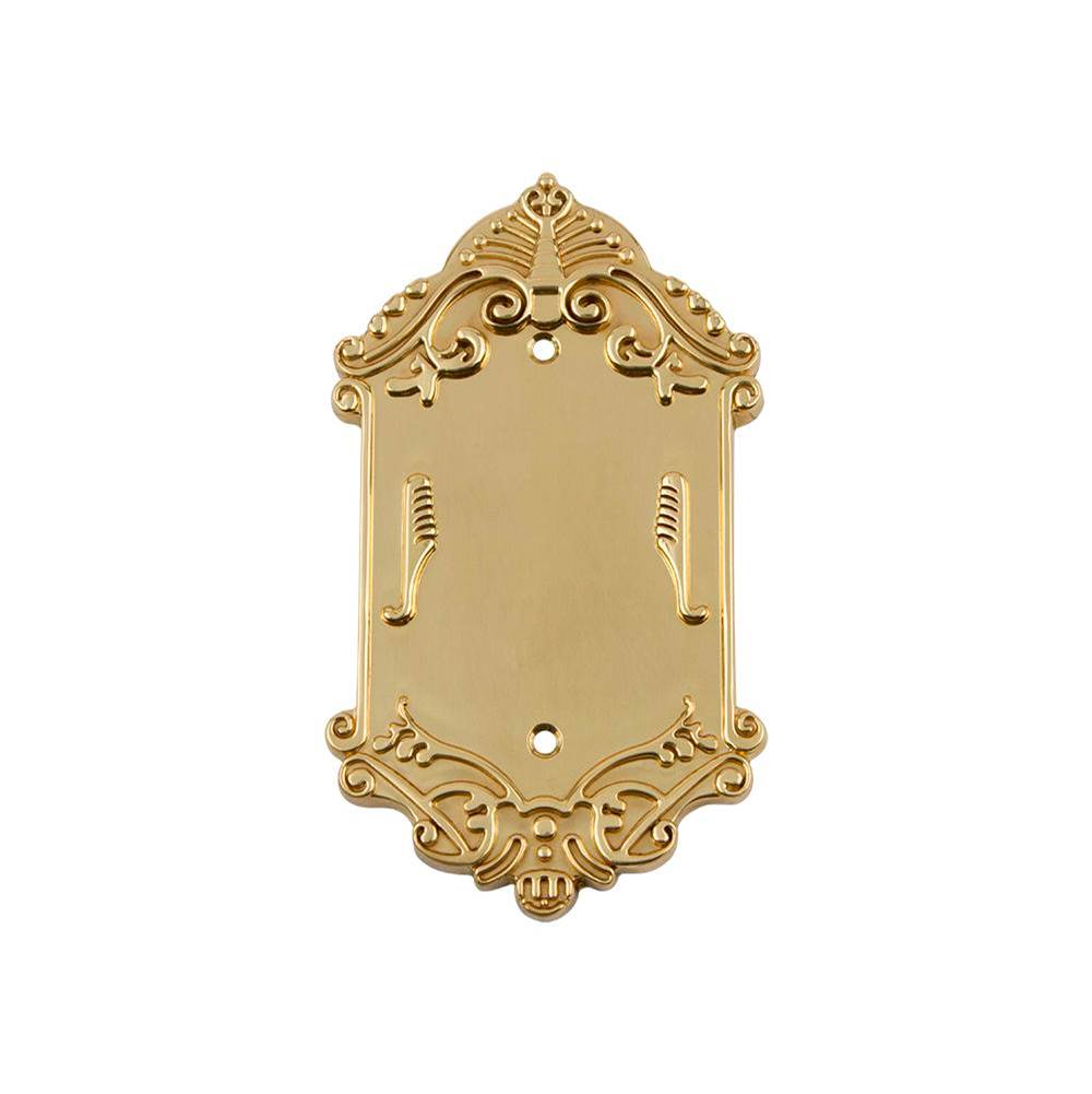 Nostalgic Warehouse Nostalgic Warehouse Victorian Switch Plate with Blank Cover in Polished Brass