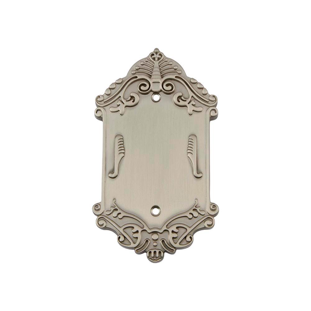 Nostalgic Warehouse Nostalgic Warehouse Victorian Switch Plate with Blank Cover in Satin Nickel