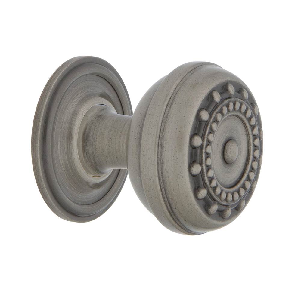 Nostalgic Warehouse Nostalgic Warehouse Meadows Brass 1 3/8'' Cabinet Knob with Classic Rose in Antique Pewter