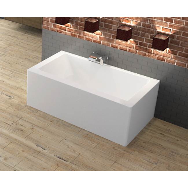 Oceania Baths Loft 3 Sides 60 x 31, ComfortAir Bathtub, Glossy White