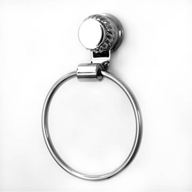 Sigma Series 06 Towel Ring w/bracket UNCOATED POLISHED BRASS .33