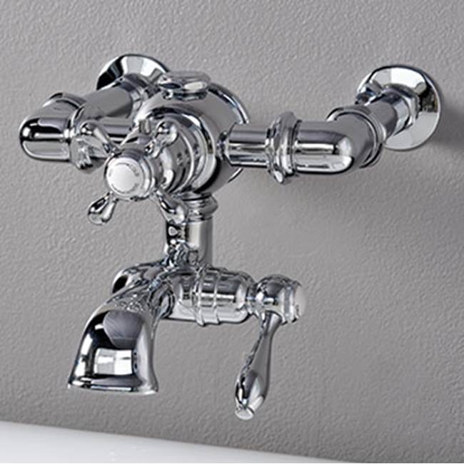 Strom Living Thermostatic Tub Faucets Chrome Thermostatic Wall Mount Faucet-Tub Filler Only