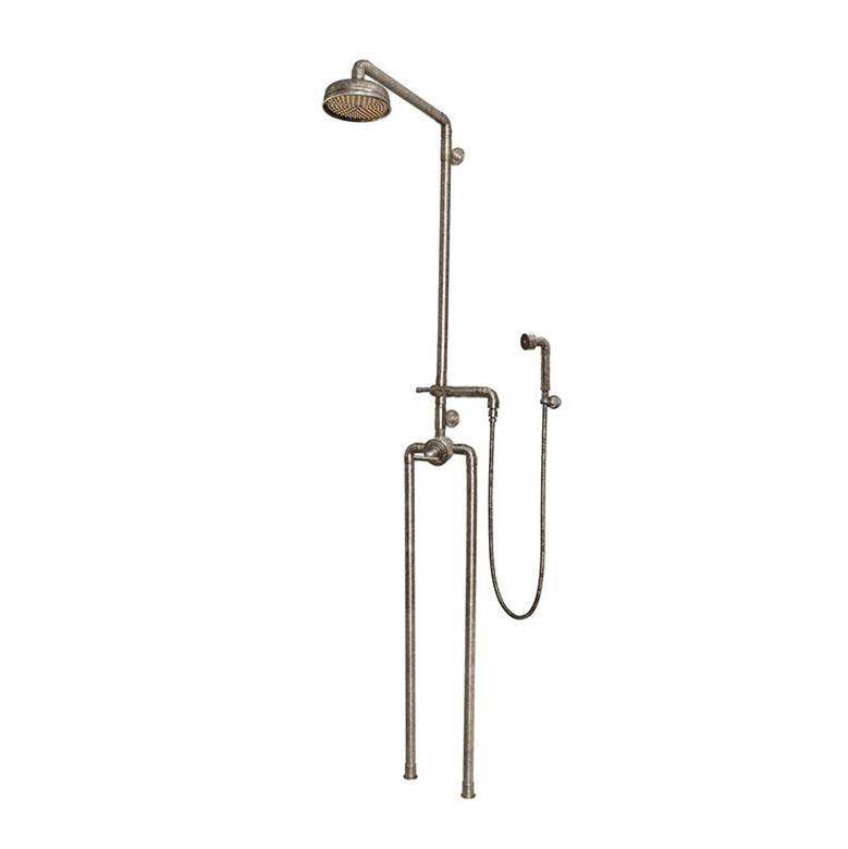 Sonoma Forge Waterbridge Exposed Thermostatic Shower System Model 1150 (10-3/4'' Spread, Center To Center) With 8'' Rainhead & Handshower