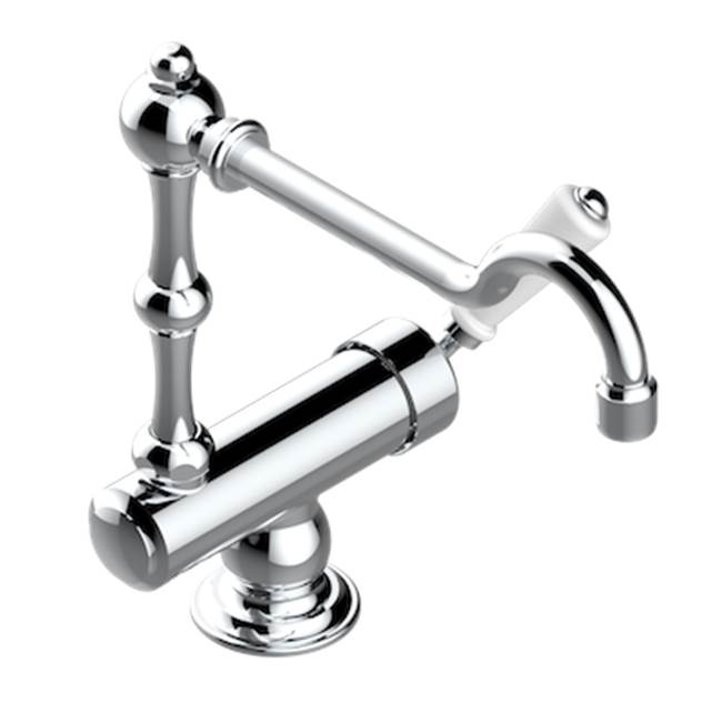 THG Single Hole Kitchen Faucet With Movable Spout For Window Opening