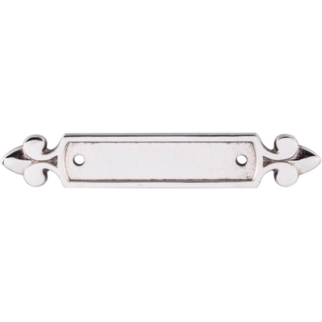 Top Knobs Dover Backplate 2 1/2 Inch (c-c) Polished Nickel