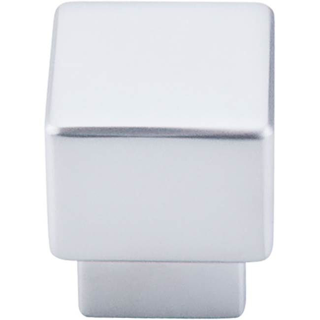 Top Knobs Tapered Square Knob 1 Inch Aluminum