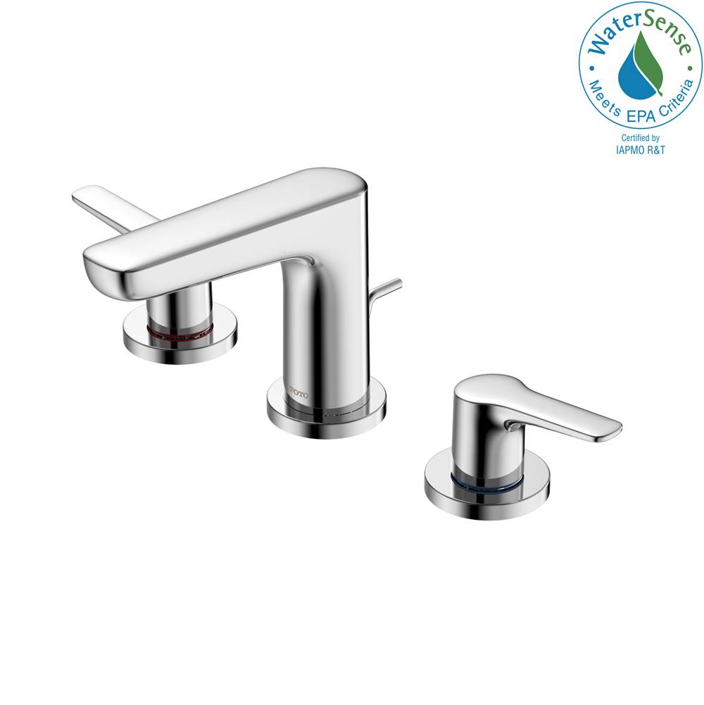 TOTO Toto® Gs Series 1.2 Gpm Two Handle Widespread Bathroom Sink Faucet With Drain Assembly, Polished Chrome
