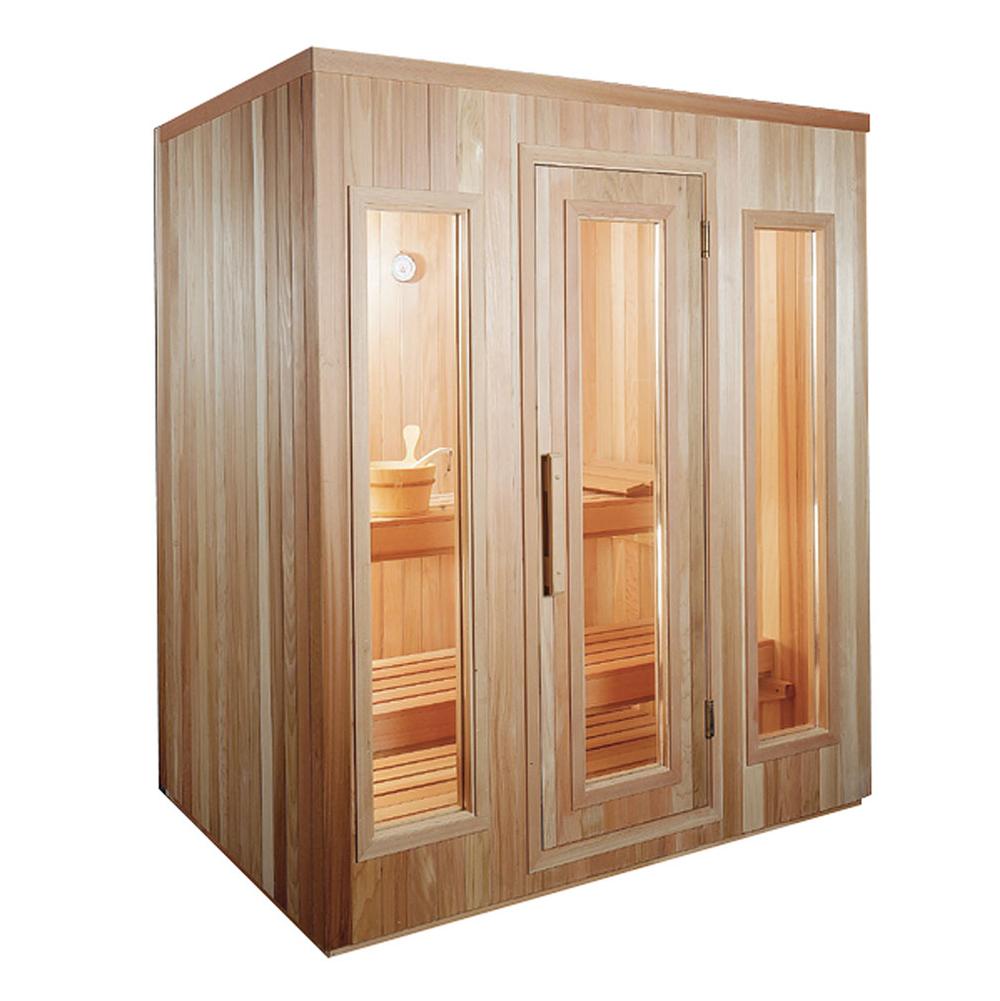 ThermaSol Traditional Sauna Room - Modular - 5x7 - 6.0kW Heater
