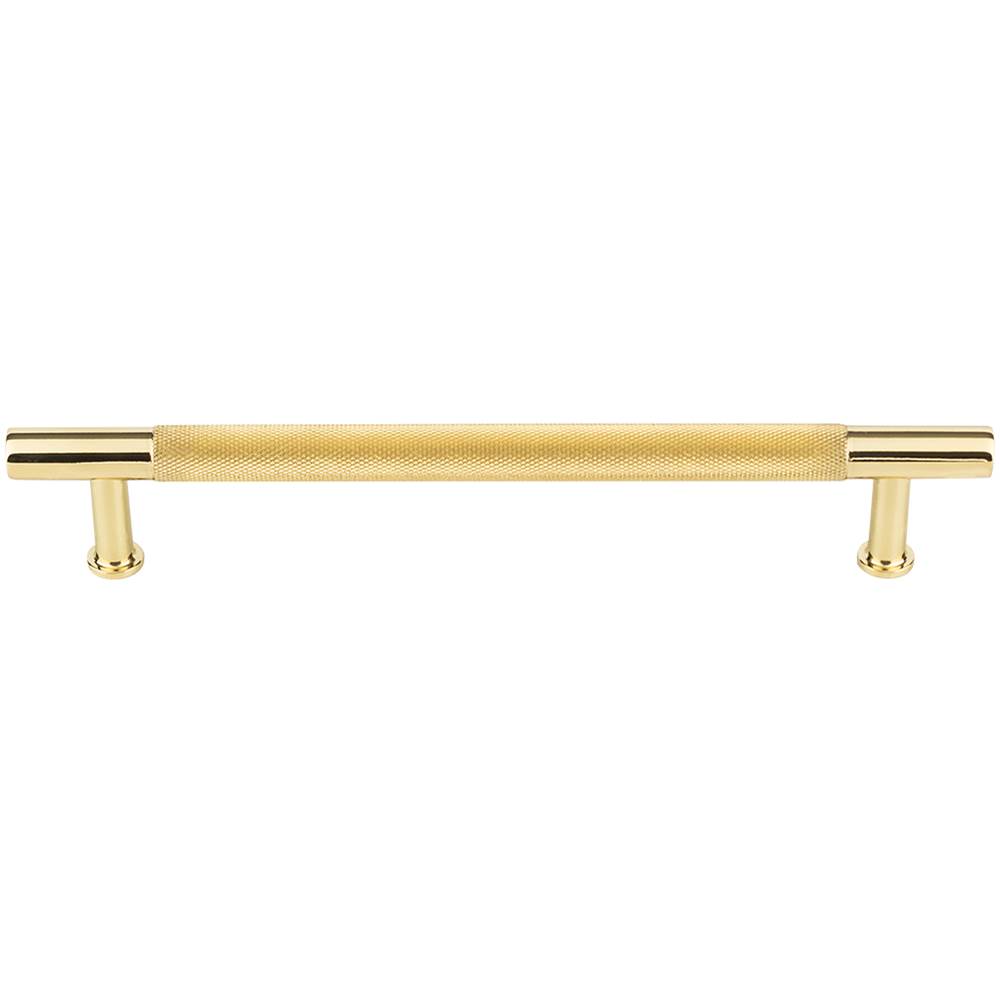 Vesta Beliza Knurled Bar Pull 6 5/16 Inch (c-c) Polished Brass
