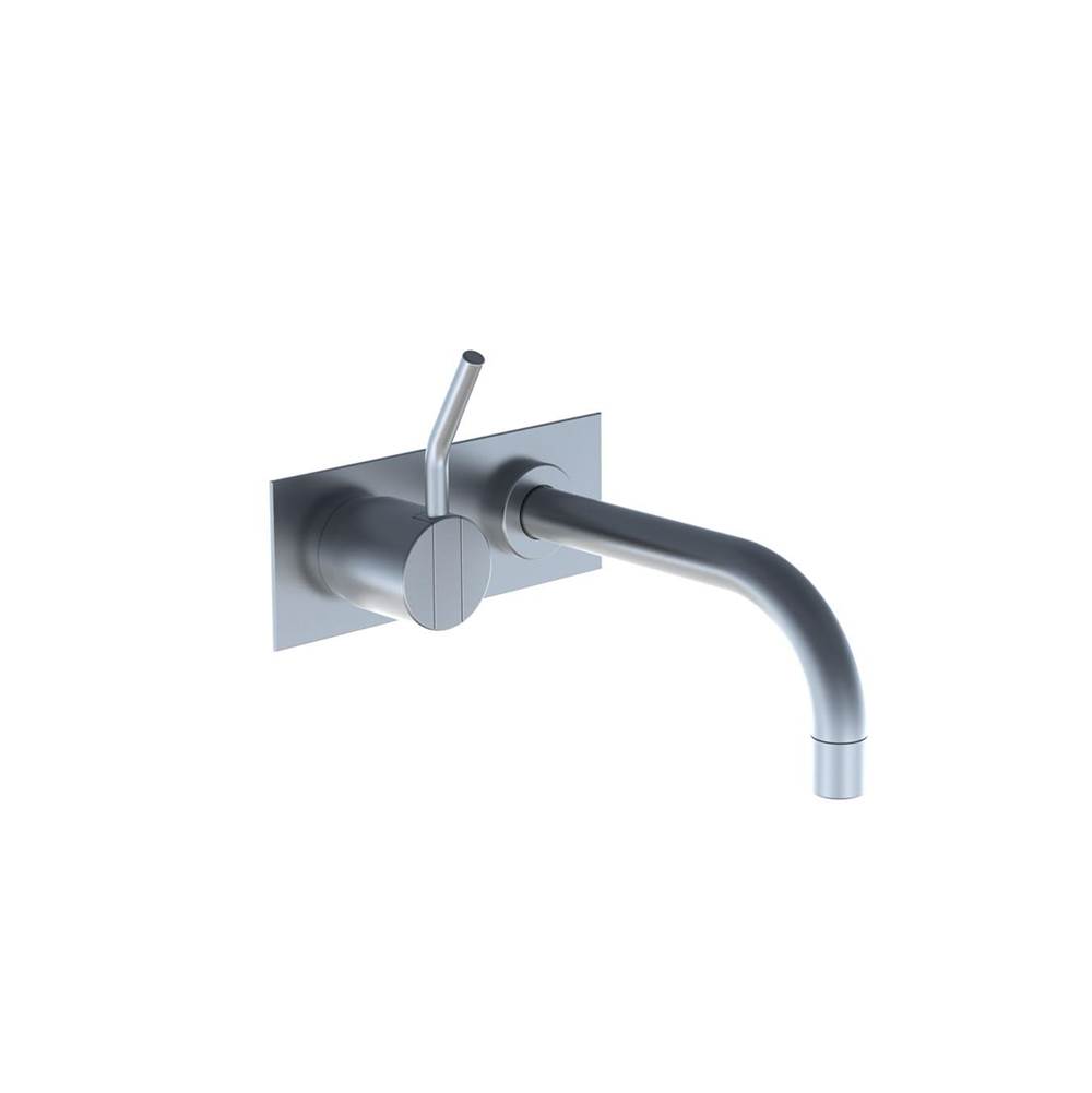 Vola 112M One-Handle Mixer, 6'' Spout And Plate Trim With Medium (2'') Lever