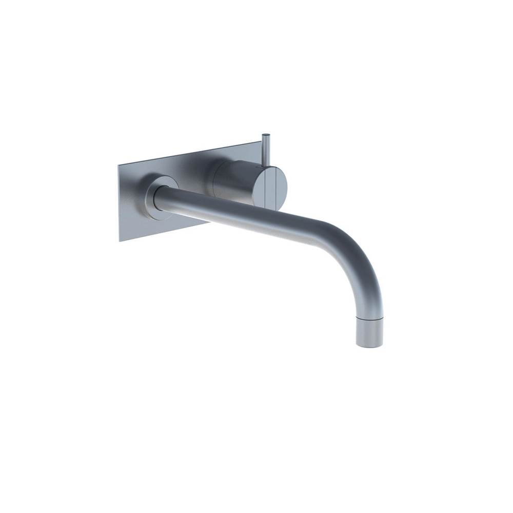 Vola 122X One-Handle Mixer, 9'' Spout And Plate Trim, For Spout To Left Installation
