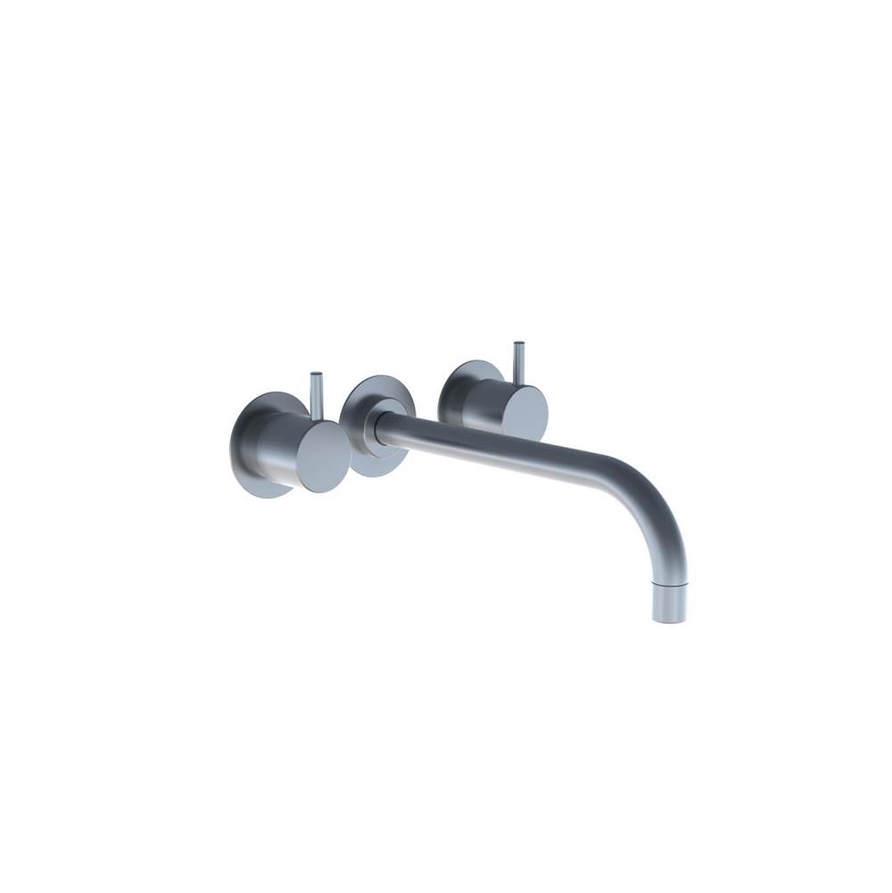 Vola 1523Ck Two-Handle Mixer, High-Flow 9'' Spout In Center And Plate Trim Kit
