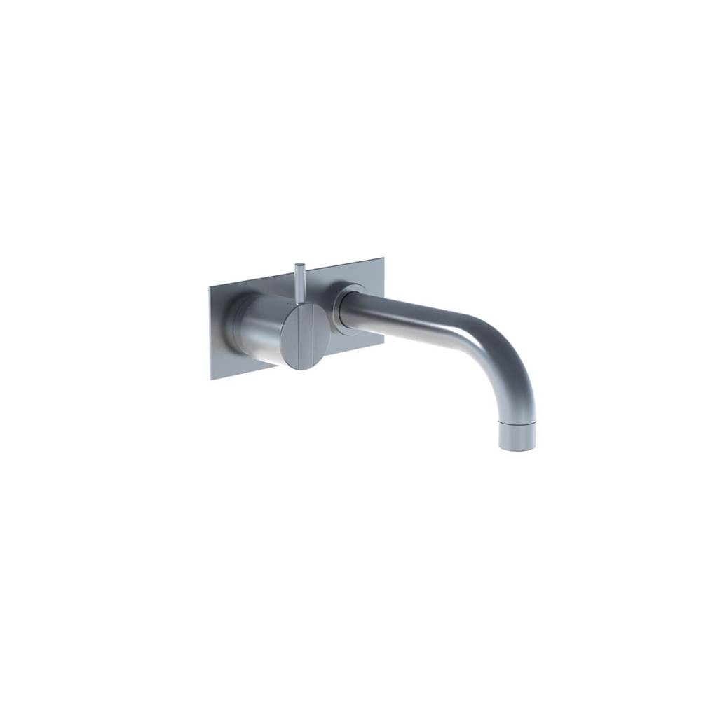 Vola 2112C One-Handle Mixer, 6'' High-Flow Spout And Plate Trim Kit