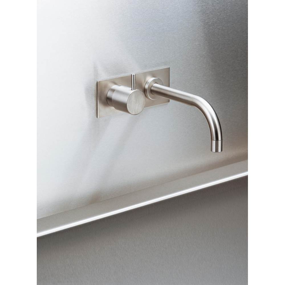Vola 912 Single-Feed One-Handle Wall-Mounted Basin Faucet With 6'' Spout And Plate Trim (1.2 Gpm)