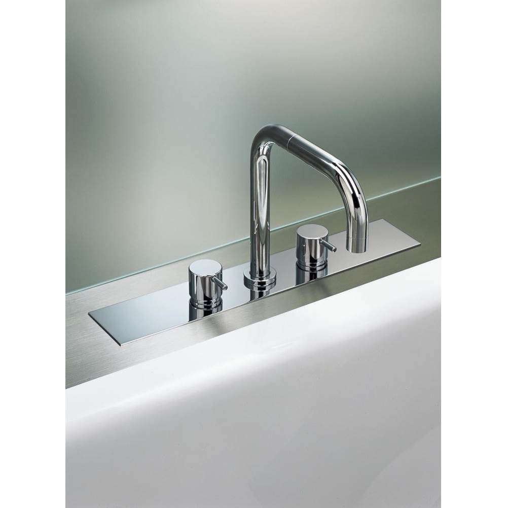 Vola Pre-Assembled Two-Handle Tub Mixer With Double Swivel Spout W/O Bracket And Collection Box, For Installation Onto Tub